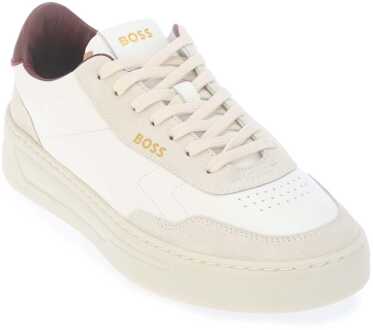 BOSS Heren Boss Baltimore Tennistrainers in Naturel - EU 39/ UK 6