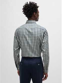 BOSS Heren Boss C-Hal Casual-Fit overhemd in blauw - EU 44 / UK 16