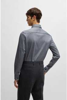 BOSS Heren Boss C-Roan-Kent-C1-243 Overhemd in Donkerblauw - 2XL