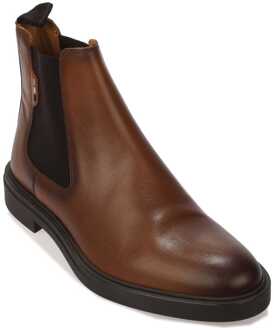 BOSS Heren Boss Calev Chelsea Laarzen in Beige