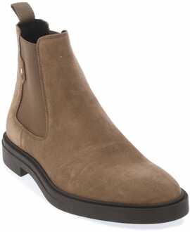 BOSS Heren Boss Calev Chelsea Laarzen in Beige