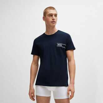 BOSS Heren Boss Crewneck Underwear T-shirt in Donkerblauw - maat