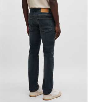 BOSS Heren Boss Delaware Slim-Fit Jeans in Donkerblauw - maat