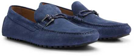 BOSS Heren Boss Driver Moccasin in blauw