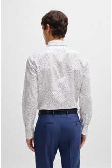 BOSS Heren Boss H-Hank Kent Slim Fit overhemd in lichtblauw - 41 (Borst)