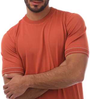 BOSS Heren Boss Horelli T-shirt in Oranje - 2XL
