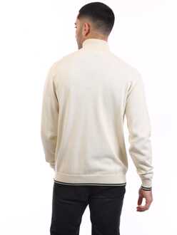 BOSS Heren Boss K Zone Quater-Zip Sweatshirt in Wit - maat L