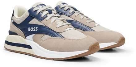 BOSS Heren Boss Kurt hardlooptrainers in Beige - maat EU 39/ UK 6