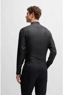 BOSS Heren Boss L-Hays-Party-244 zijden overhemd in zwart