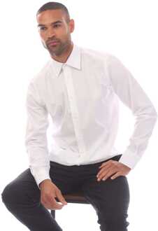 BOSS Heren Boss L-Josh Kent Shirt in Wit - maat