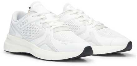 BOSS Heren Boss Owen hardlooptrainers in wit