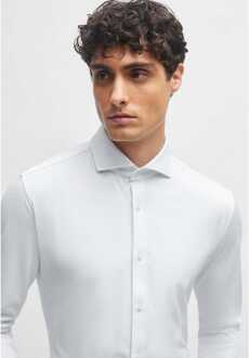 BOSS Heren Boss P-Hank-Spread-C1-222 Slim Fit Overhemd in Wit - 15 inch