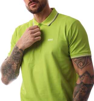 BOSS Heren Boss Paddy Pro Poloshirt in Groen - maat