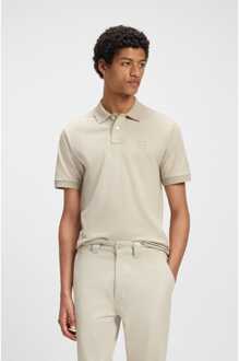 BOSS Heren Boss Passenger Slim Fit Polo Shirt in Beige - maat 4XL