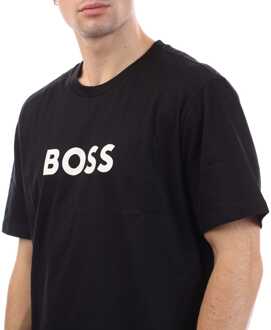 BOSS Heren Boss Regular-Fit T-shirt in Zwart - maat