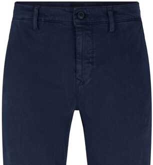 BOSS Heren Boss Schino Taber-1 Broek in Donkerblauw