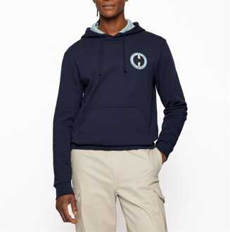 BOSS Heren Boss Sewin Hoodie in Donkerblauw