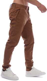 BOSS Heren Boss Slim Fit Broek in Bruin - 34W/32L