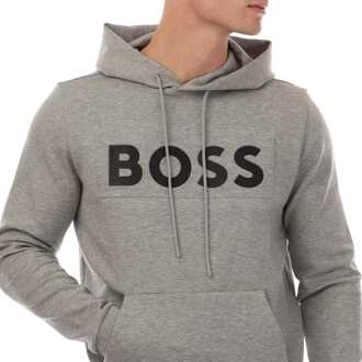 BOSS Heren Boss Soody 1 Hoodie in Grijs