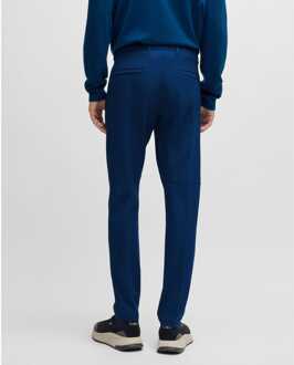 BOSS Heren Boss T Commuter Slim-Fit Chino in blauw - maat