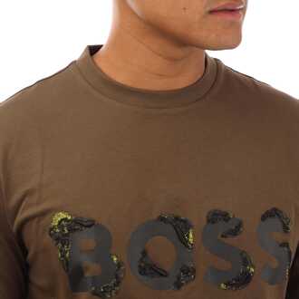 BOSS Heren Boss Tiburt 42 T-shirt in Groen