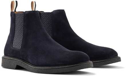 BOSS Heren Boss Tunley Chelsea Laarzen in Donkerblauw - EU 47.5 / UK 12