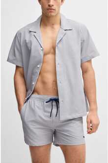 BOSS Heren Boss Velvetfish Zwemshort in Navy