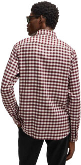 BOSS Heren C-Hal Casual Overhemd (Rood) - 16 inch