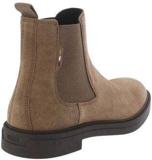BOSS Heren Calev Suede Chelsea Laarzen (Beige) - maat
