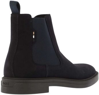 BOSS Heren Calev Suede Chelsea Laarzen (Donkerblauw)
