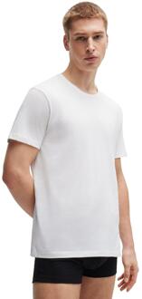 BOSS Heren Comfort T-shirt (Set van 2) (Wit) - L