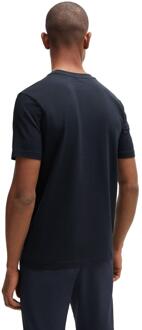 BOSS Heren Contrast Logo T-Shirt (Donkerblauw) - maat