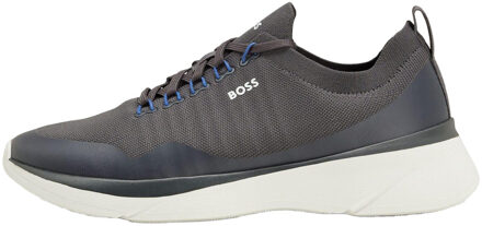 BOSS Heren Dean Logo Trainers (Grijs)