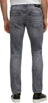 BOSS Heren Delaware 3 Leren Patch Jeans (Houtskool) - maat