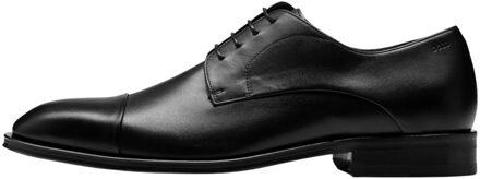 BOSS Heren Derrek Leren Derby Schoenen (Zwart) - EU 39/ UK 6