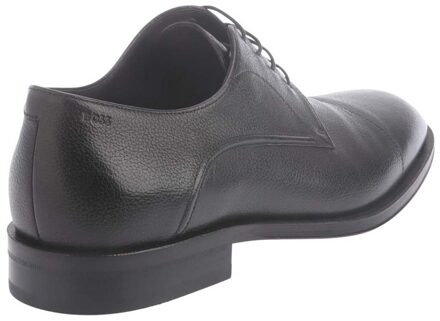 BOSS Heren Derrek Leren Derby Schoenen (Zwart) - maat