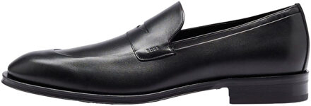 BOSS Heren Derrek Leren Loafers (Zwart) - maat