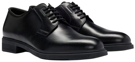 BOSS Heren Eersteklas Leren Derby Schoenen (Zwart) - EU 39/ UK 6
