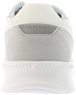 BOSS Heren Extreme Suede Hardlooptrainers (Wit)