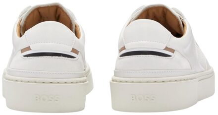 BOSS Heren Gary Leren Tennisschoenen (Wit) - EU 38 / UK 5