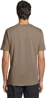 BOSS Heren Groot Logo Katoenen T-Shirt (Beige) - 2XL