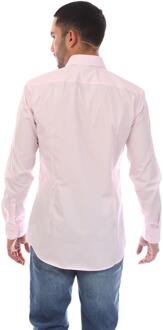 BOSS Heren H-Hank-S-Kent Slim overhemd (Roze) - 17 inch