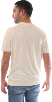 BOSS Heren H-Jiovanni Sweatshirt met Stippen en Korte Mouwen (Wit) - maat XL