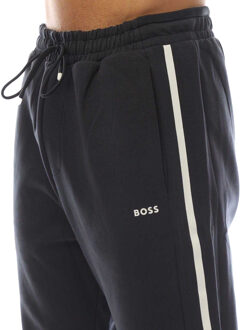 BOSS Heren Hadikonos Contrast Gestreepte Joggingbroek (Donkerblauw) - 3XL