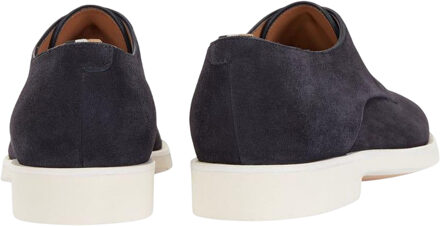 BOSS Heren Jerrard Derby Suede Schoenen (Donkerblauw) - EU 39/ UK 6