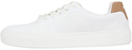 BOSS Heren Katie Leather Low Cut Trainers (Wit) - maat