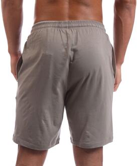 BOSS Heren Katoenen Geborduurde Logo Stretch Shorts (Bruin) - M