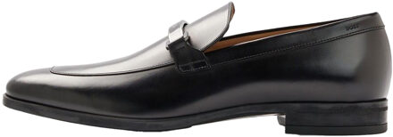 BOSS Heren Kensington Leren Loafers (Zwart) - maat