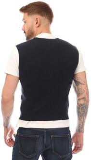 BOSS Heren Kortility Vest Top (Donkerblauw) - S