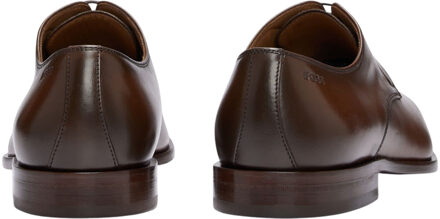 BOSS Heren Lisbon Leren Derby Schoenen (Bruin) - EU 39/ UK 6